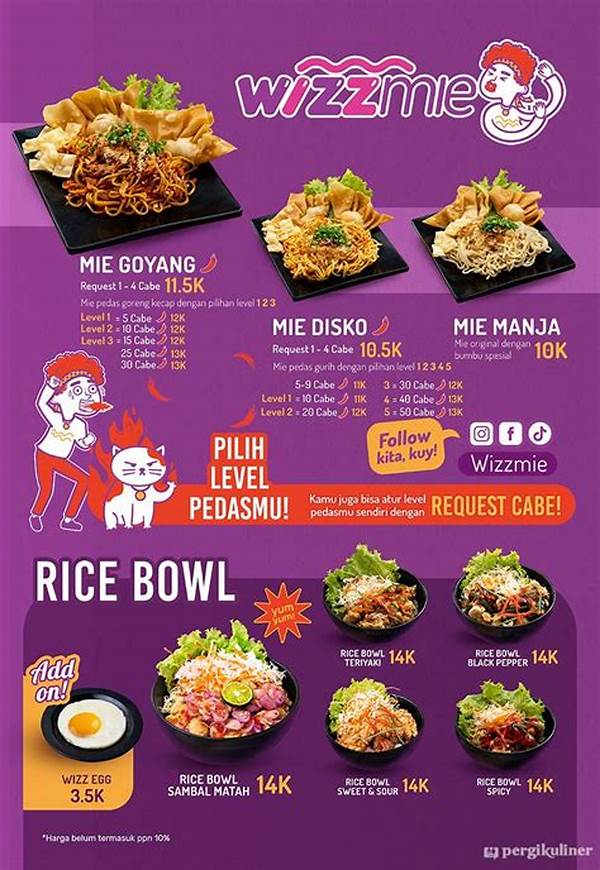 Menu Wizzmie Gianyar
