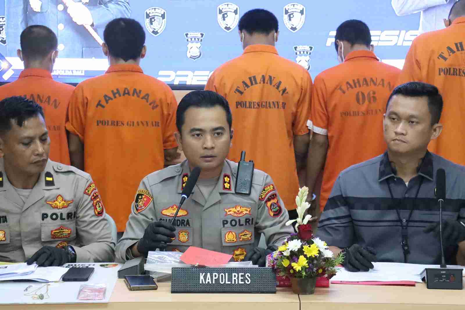 Tertangkap! Polres Gianyar Ungkap 21 Kasus Kriminal Sekaligus, Termasuk 13 Curanmor!