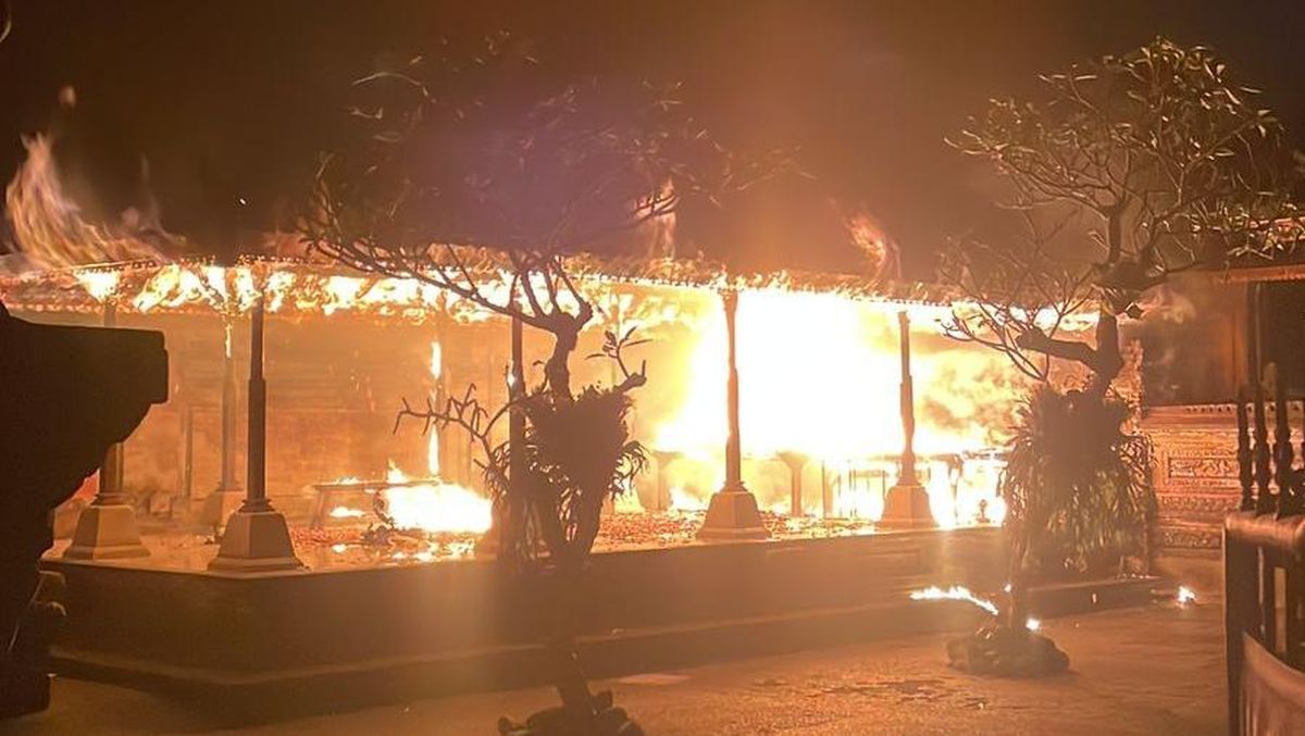 Pura Dalem Ubud Bali Ludes Terbakar, Kerugian Capai Rp1,7 Miliar!